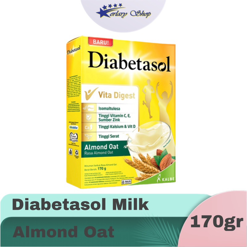 

Diabetasol Milk 170gr rasa Almond Oat