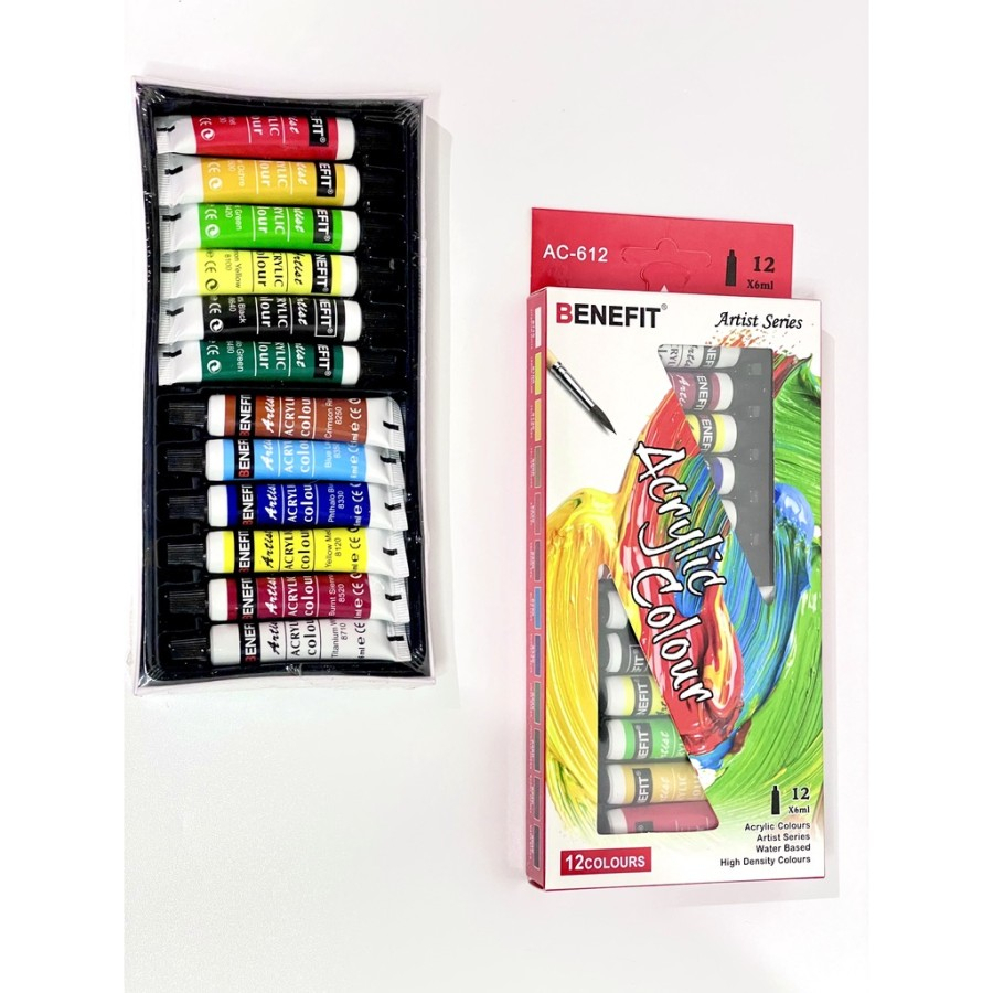 

BENEFIT Acrylic Colour Cat Akrilik Set 6ml 12 Warna
