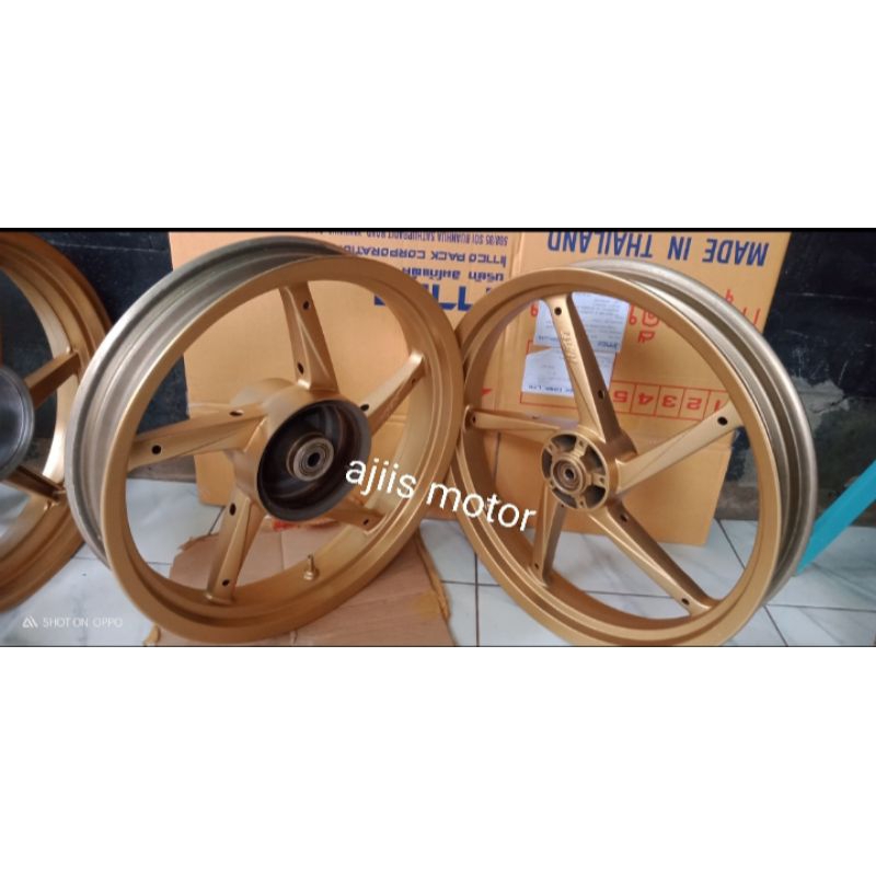 velg pelek racing tapak lebar Tiger lama PNP Megapro Primus ring17