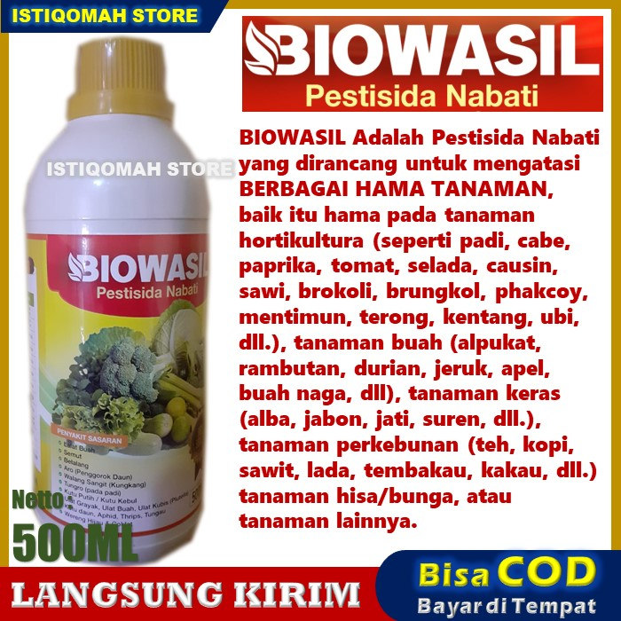 Obat Pembasmi Ulat Terong Ungu Ampuh BIOWASIL 500ML Pestisida Nabati Pembasmi Ulat Daun Terong Ungu, Obat Pembasmi Hama Tanaman Terong, Obat Pembasmi Hama Buah Terong Ungu, Obat Semprot Hama Ulat Terong Ungu Terbaik dan Manjur Terlaris Murah