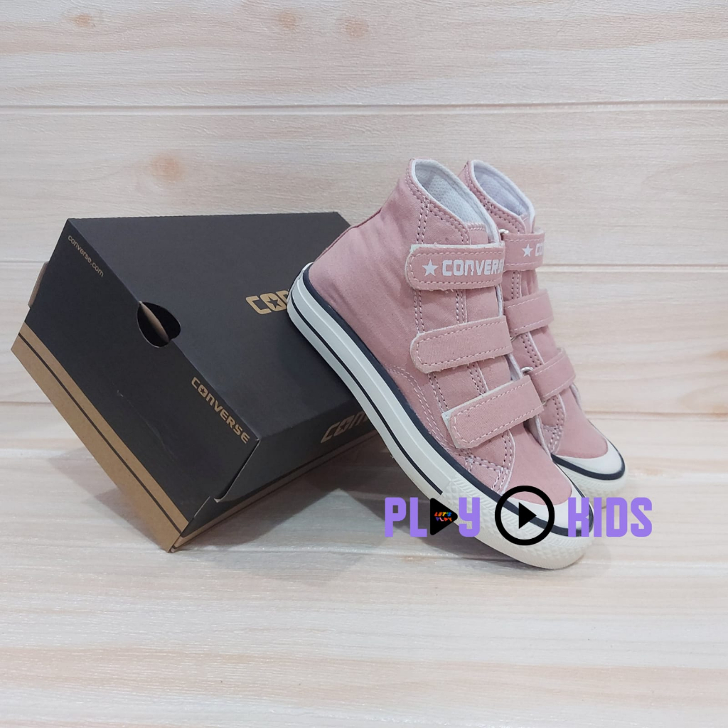 SEPATU ANAK LAKI LAKI | SEPATU ANAK PEREMPUAN | SEPATU ANAK CONV3RS3 4LL ST4R TINGGI VELCRO SIZE 21-35