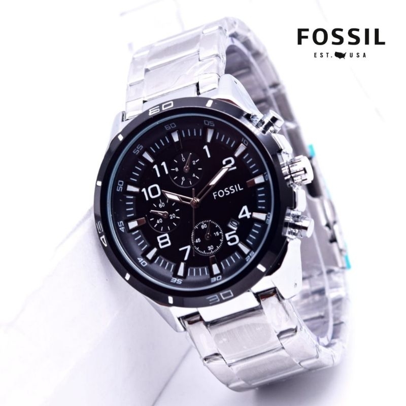 FHASION PRIA TERKEREN/Jam Tangan Pria Rantai stainless F051L 3117 Free Bok TERLARIS