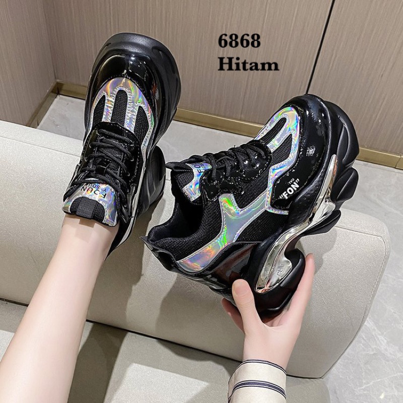 SEPATU WEDGES WANITA FASHION KOREA 6868