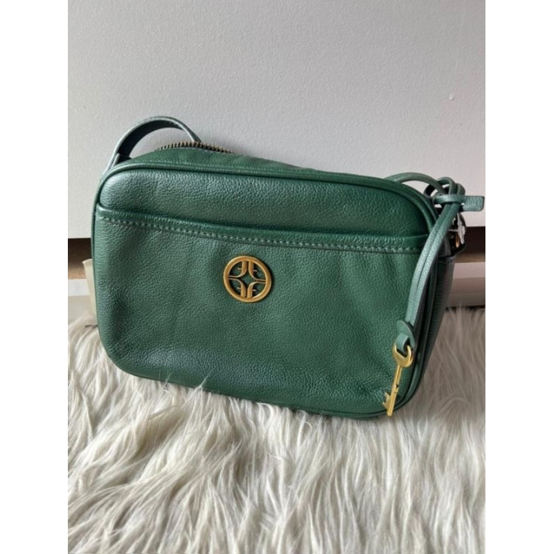 Tas brennon camera bag green crossbody