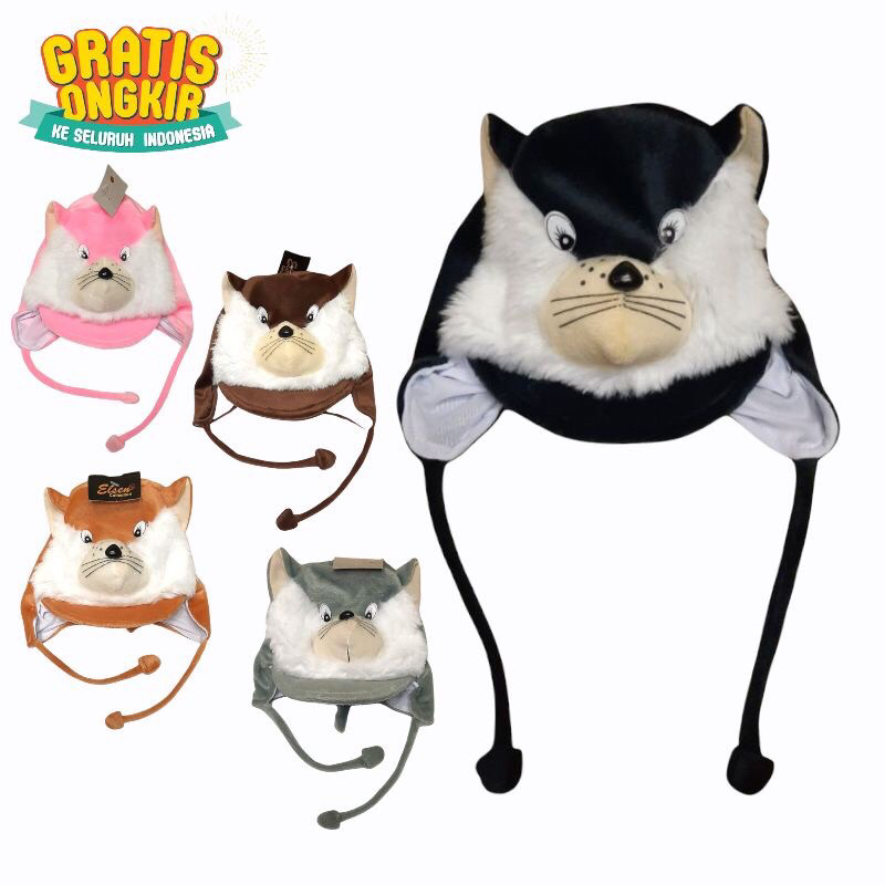 KUPLUK ANAK KARAKTER HEWAN LUCU MURAH TOPI ANAK HEWAN