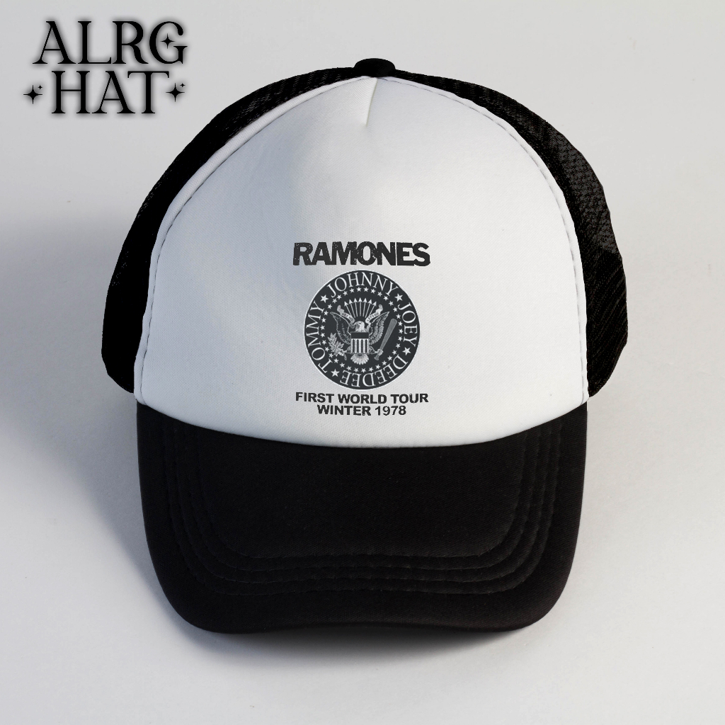 RAMONES |TOPI TRUCKER | TOPI JARING |ALRG_HAT.