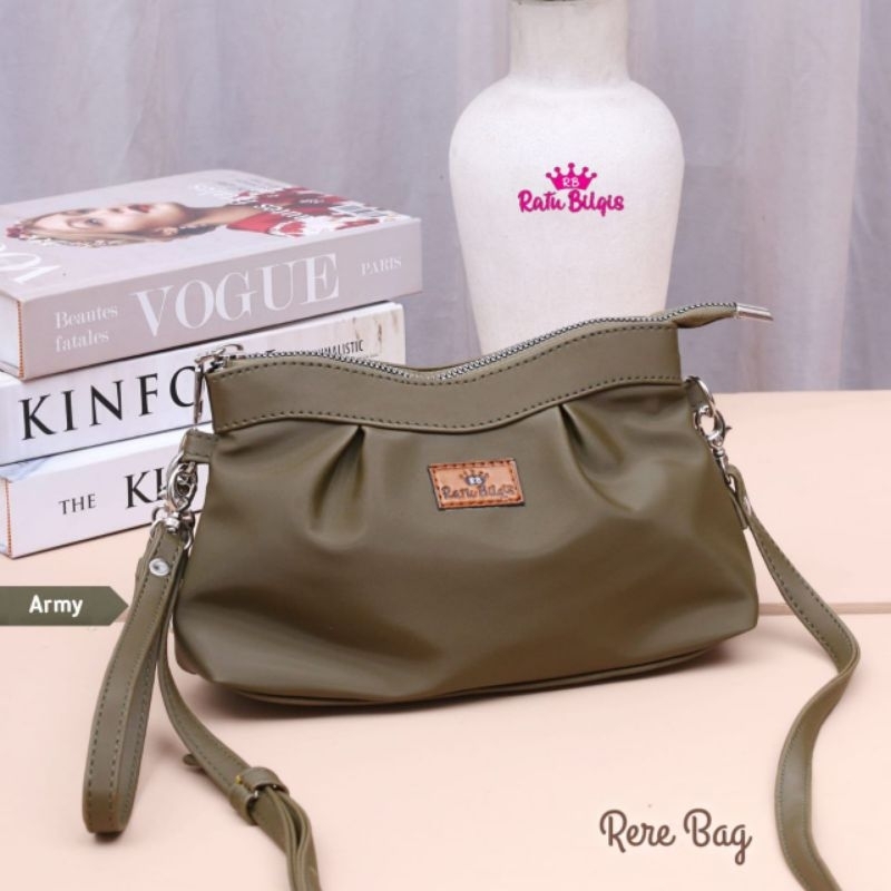 READY STOK TAS SELEMPANG RERE BAG BY RATU BILQIS BAHAN CHOCOLY ANTI AIR WATERPEPOOF PREMIUM