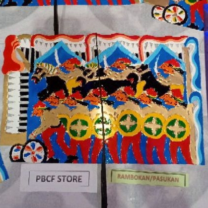 Wayang Rampogan AMPYAK Pasukan Prajurit Ukuran +- 60cm