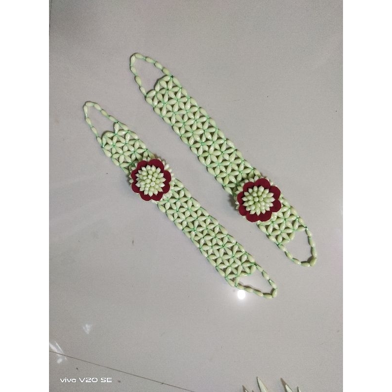 melati palsu premium set bando ibu + besan