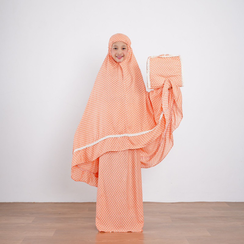 MUKENA ANAK RAYON RENDA TAS SAJADAH by GMJ1