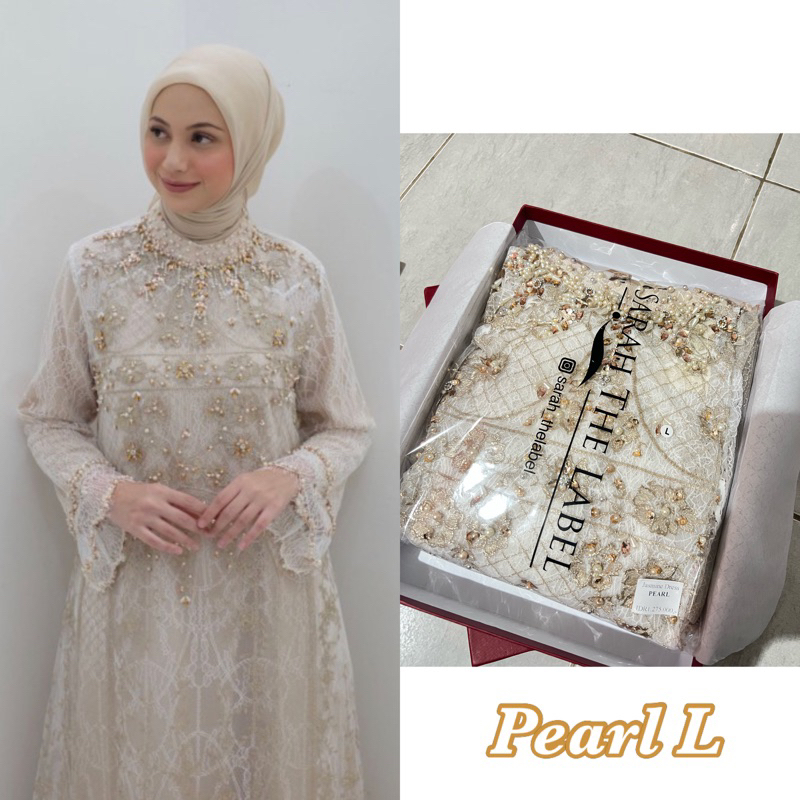 NEW SIAP KIRIM JASMINE DRESS PEARL SIZE L SARAH THE LABEL STL