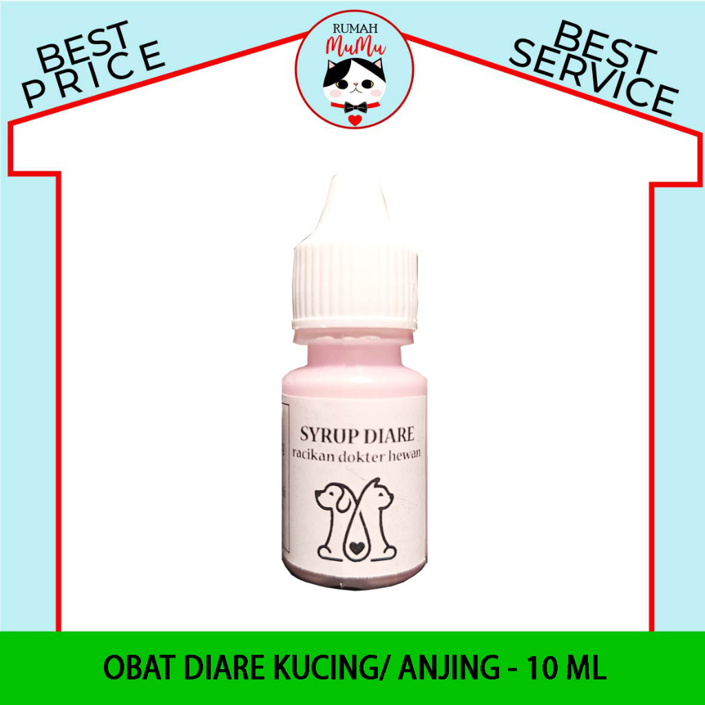 SIRUP DIARE UNTUK AMPUH KUCING ANJING 10 ML