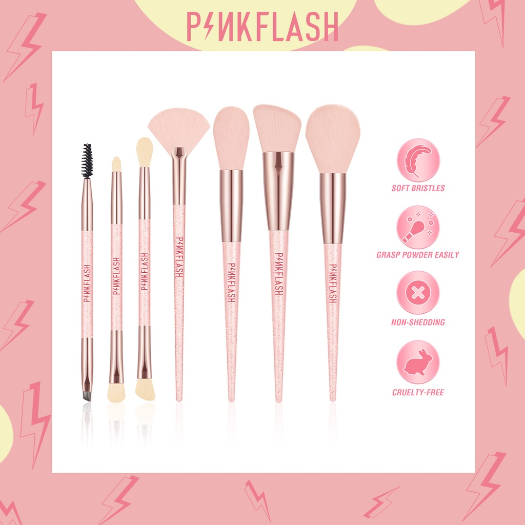 ⭐BAGUS⭐ PINKFLASH Makeup Brush Series - Eyebrow Brush | Eyeshadow Brush | Blush Brush | Highlight Brush | Contour Brush | Nose Shadow