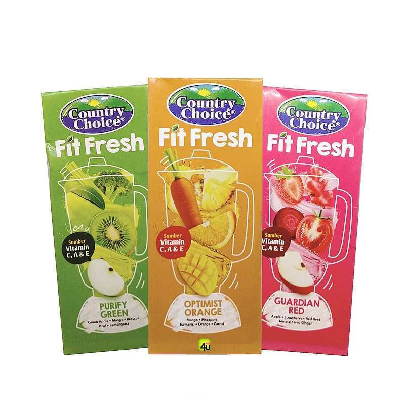 

Country Choice FIT FRESH - Minuman Sari Buah dan Sayur - 250 ml
