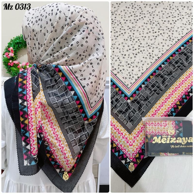Kerudung Segi Empat Cantik | 313 Hijab Segi Empat Meizaya