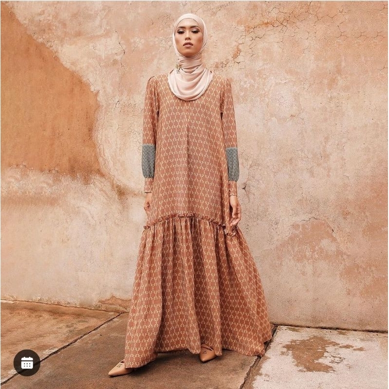 KINA DRESS BRICK ZASKIA SUNGKAR JAKARTA