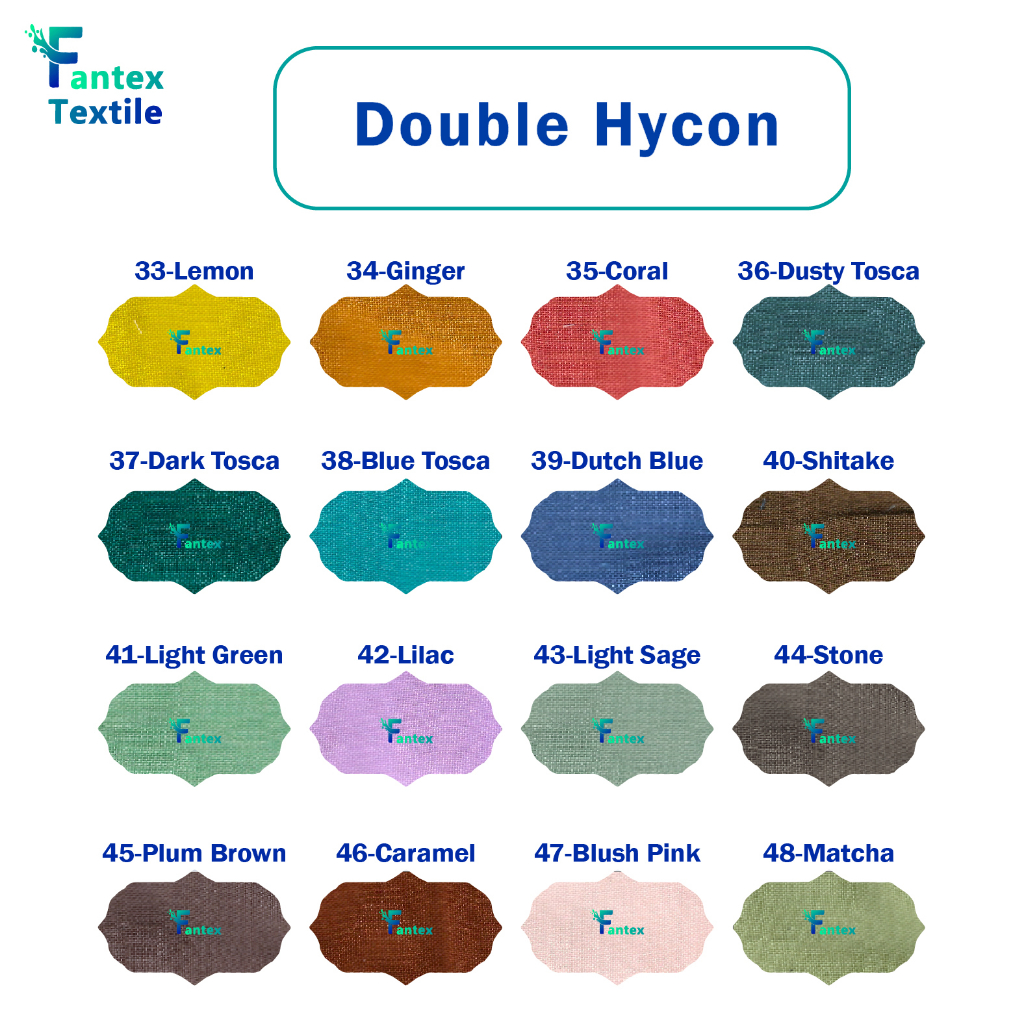 (HARGA PER 115 cm x 115 cm) Kain Double Hycon per 1,15 m Sifon Bella square Fine Polycotton Cotton Premium per 115 cm meter meteran