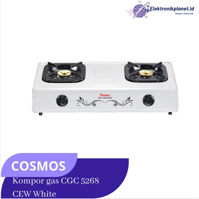 Cosmos CGC 5268 CEW - Kompor Gas 2 Tungku - CGC5268CEW