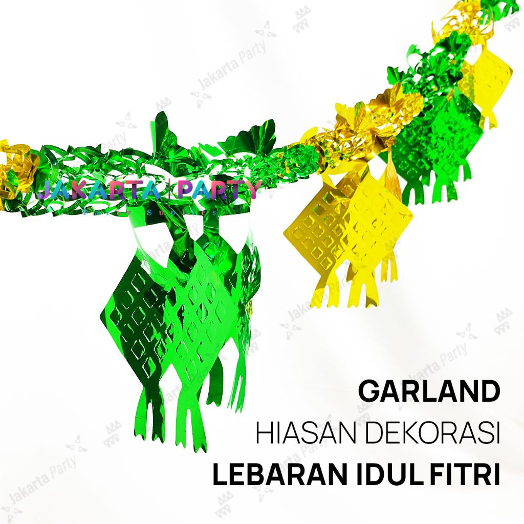 Hiasan Gantung Lebaran Garland 3D / Hiasan Idul Fitri Murah /Garland#4