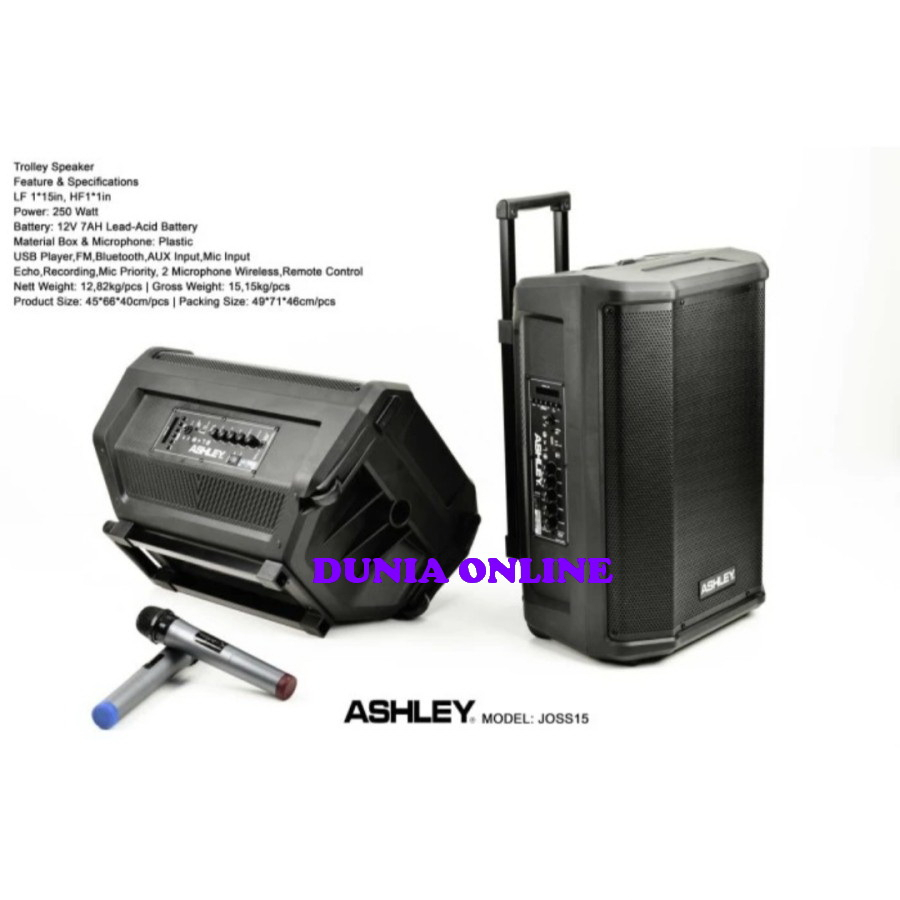 speaker portable meeting ashley joss15 joss 15 ashley 15 inch