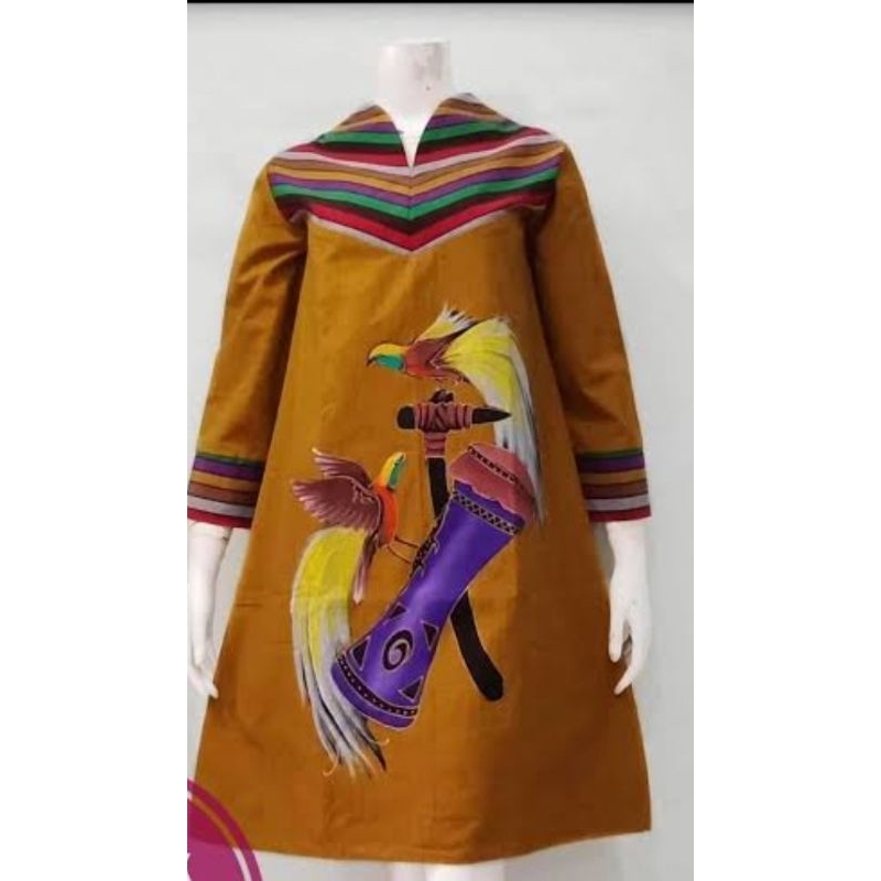 Pusat Bordir Tasikmalaya - Bahan Tunik Wanita Bordir Papua