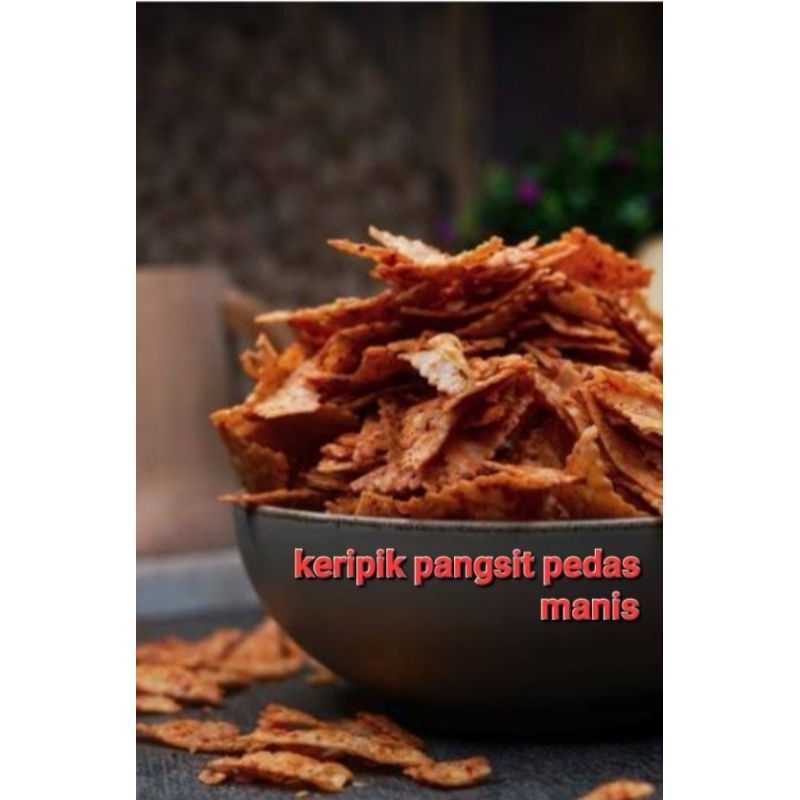 

keripik pangsit pedas manis 250grm