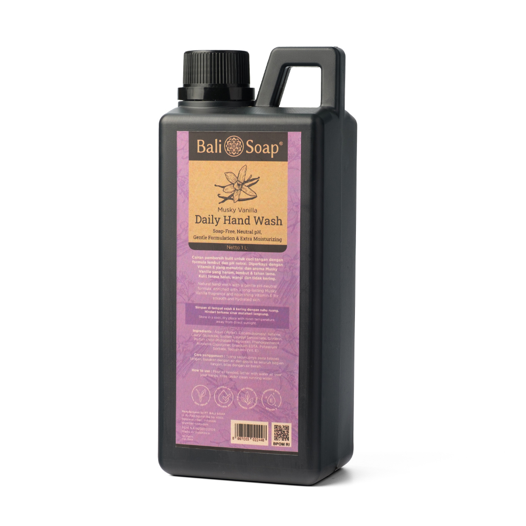 Bali Soap - Musky Vanilla - Daily Hand Wash 1 Liter