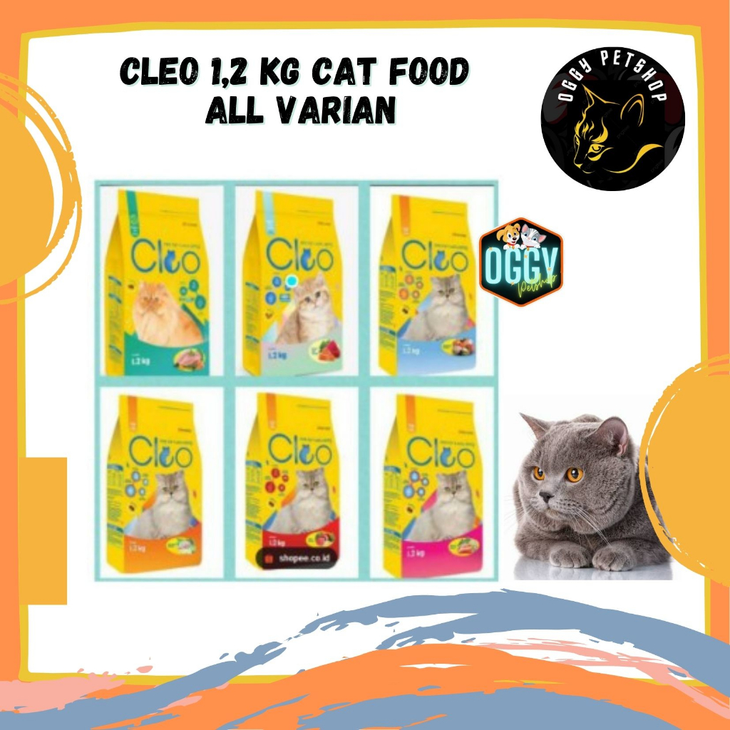 Makanan Kucing CLEO 1,2 Kg Cat Food All Varian MeO