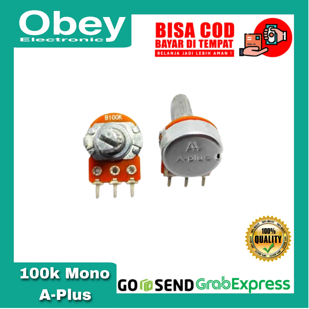 Potensiometer Potensio 100k Mono A-plus