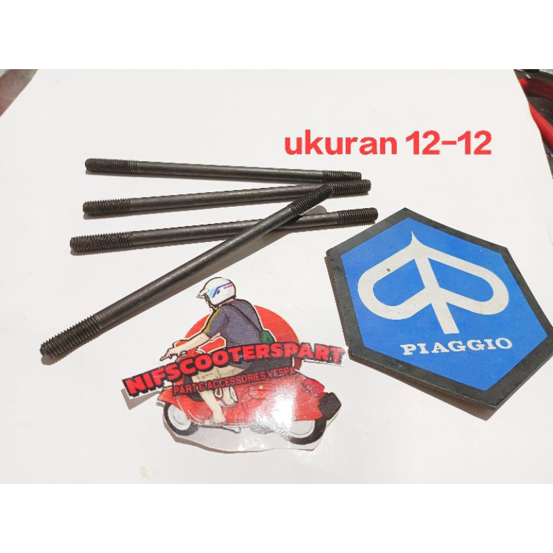 baut baud tanam blok boring vespa super sprint ps px excel ukuran 12-12 baja