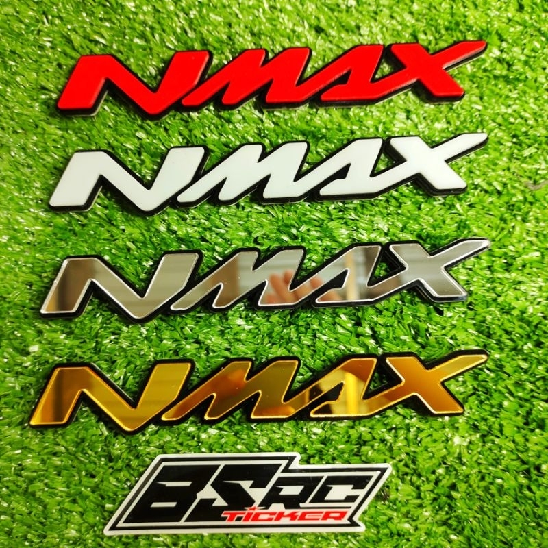 GTR Emblem NMAX 2 PCS 3D Logo Timbul Aksesoris Variasi Motor NMAX