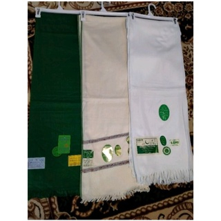 SORBAN LOHI POLOS PUTIH DAN KASHMIRI SULAM HIJAU