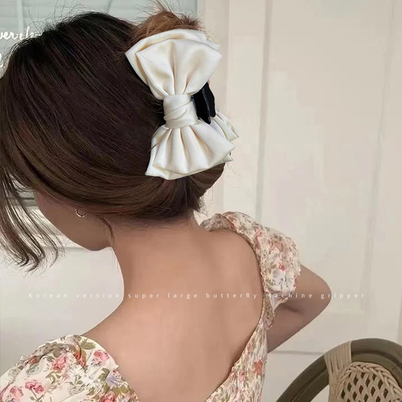 ELEGANT DOUBLE-SIDED BOW HAIR CLAW JEDAI JEPIT JEPITAN RAMBUT PITA DUA SISI ELEGAN FEMINIM GIRLY FAIRY DREAMY KOREA HAIR CLIP HAIRCLIP AKSESORIS