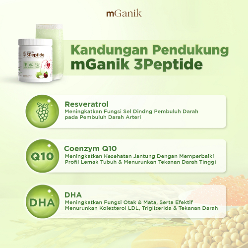 MGANIK 3PEPTIDE Suplemen Kesehatan Jantung Mganik Peptide