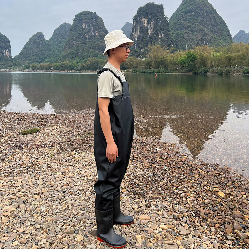 Sepatu Boot Petani Sawah Panjang Celana Wader Hujan Mancing Penyeberang Dada Anti Air