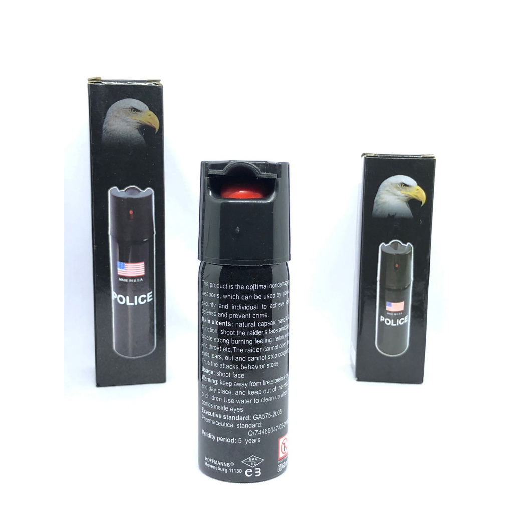 Paper Spray Police Semprotan Merica Gas Air Mata Portable