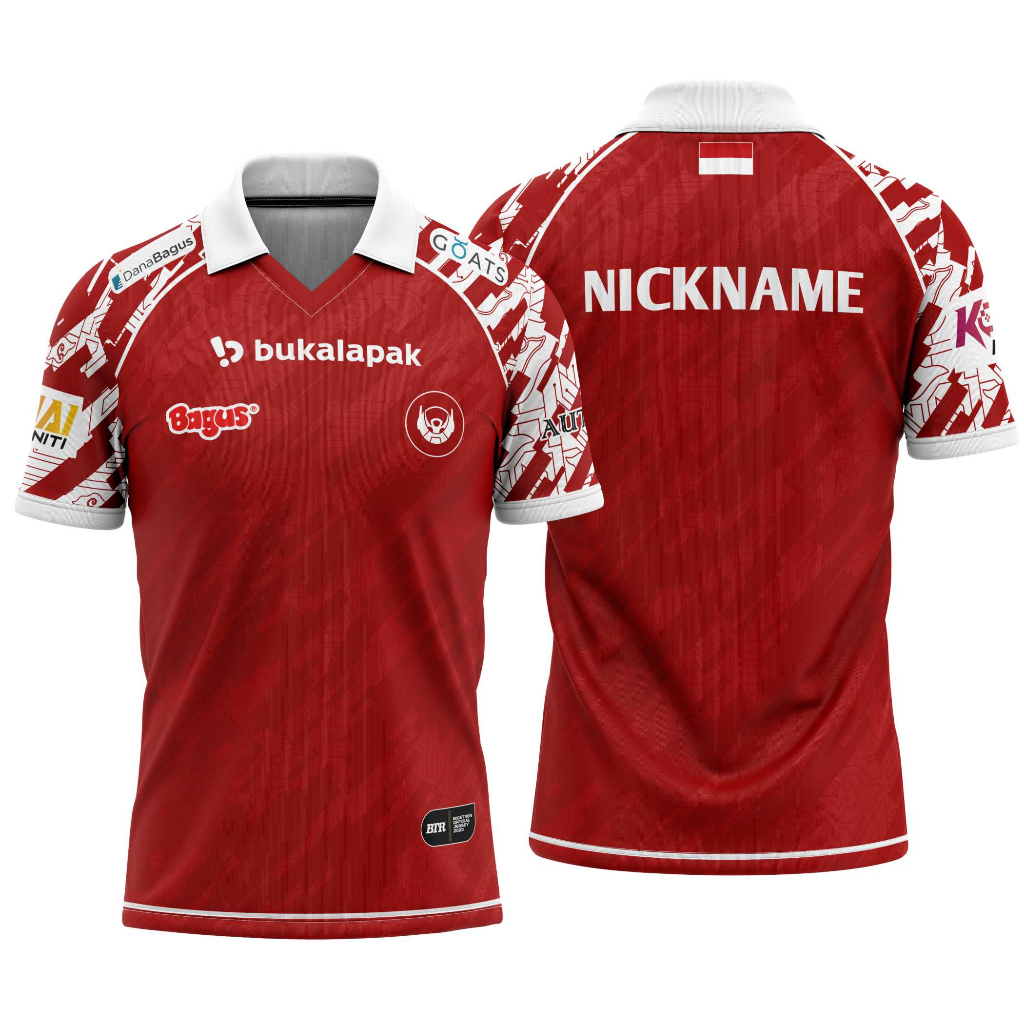 JERSEY KAOS GAMING BTR 2023 CUSTOM NICKNAME