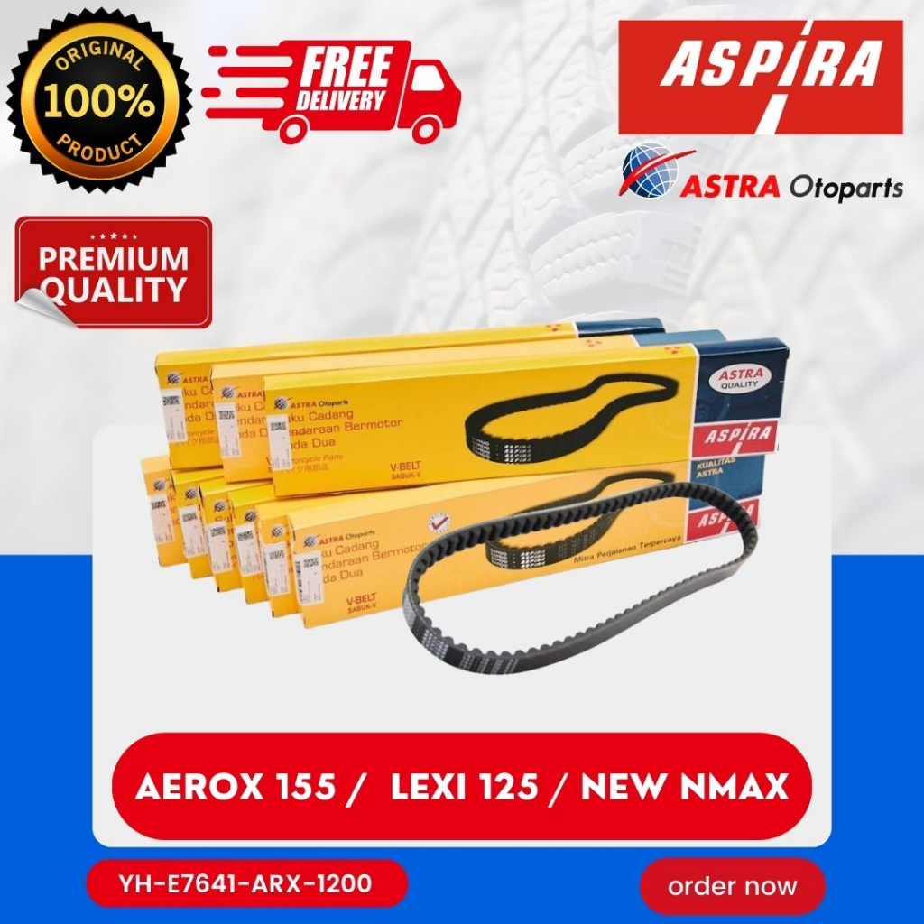 [READY COD] V-BELT ASPIRA / VANBELT ASPIRA / FANBELT VAN BELT V BELT AEROX 155 / LEXI 125 ASPIRA ASL