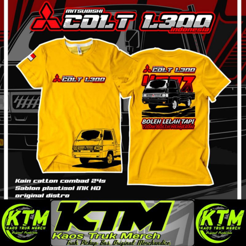 Kaos Pickup Mitsubishi Colt L300 / Kaos Pickup Mania / Kaos Colt L300 / Atasan Pria