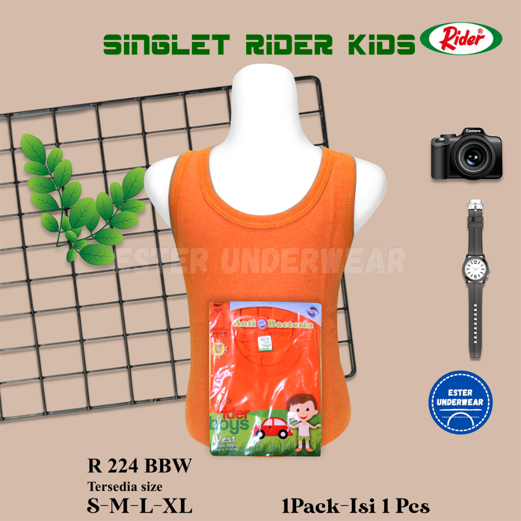 Kaos Singlet Anak RIDER 224BB WARNA KIDS ISI 1Pcs