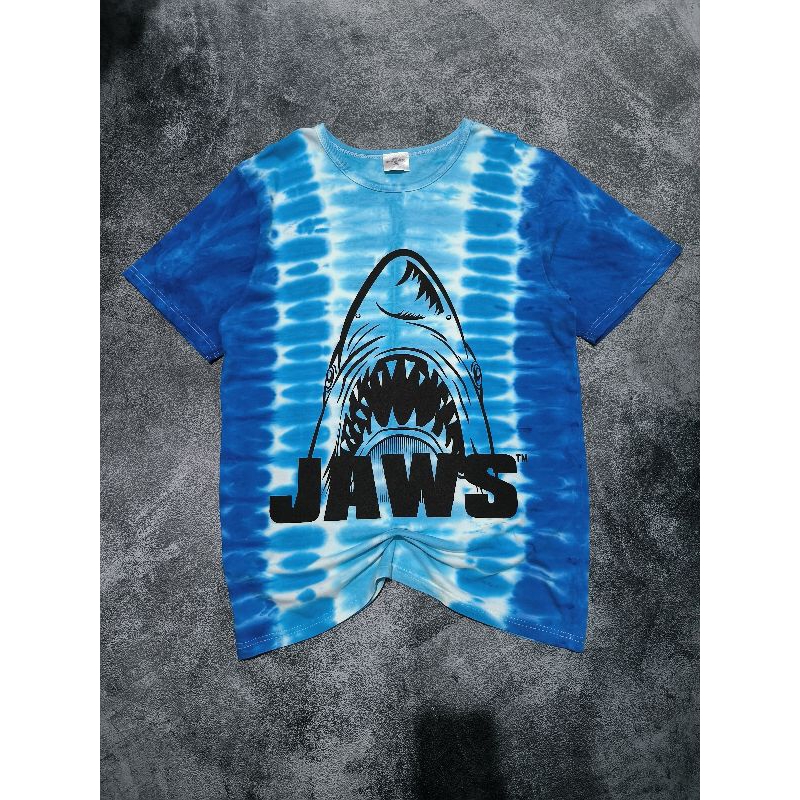 KAOS TSHIRT UNIVERSAL STUDIOS JAPAN X JAWS FILM TIE DYE