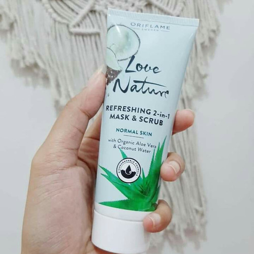 Love Nature 2in1 Mask &amp; Scrub with Aloevera &amp; Coconut Water