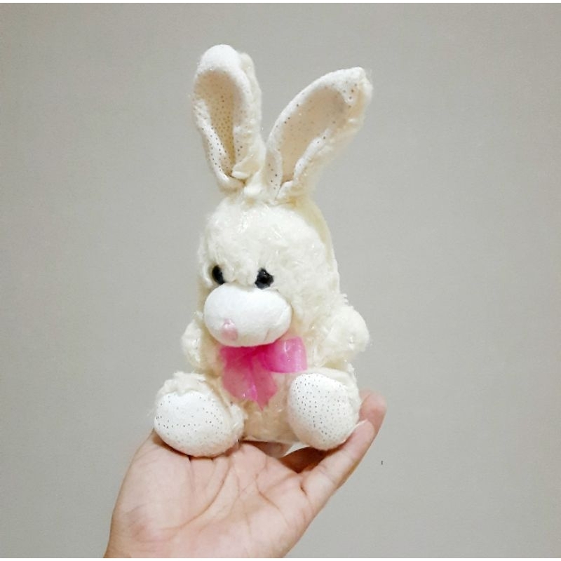 Boneka Kelinci Charlie Bear Putih Original Size 20 cm/ Boneka Kelinci