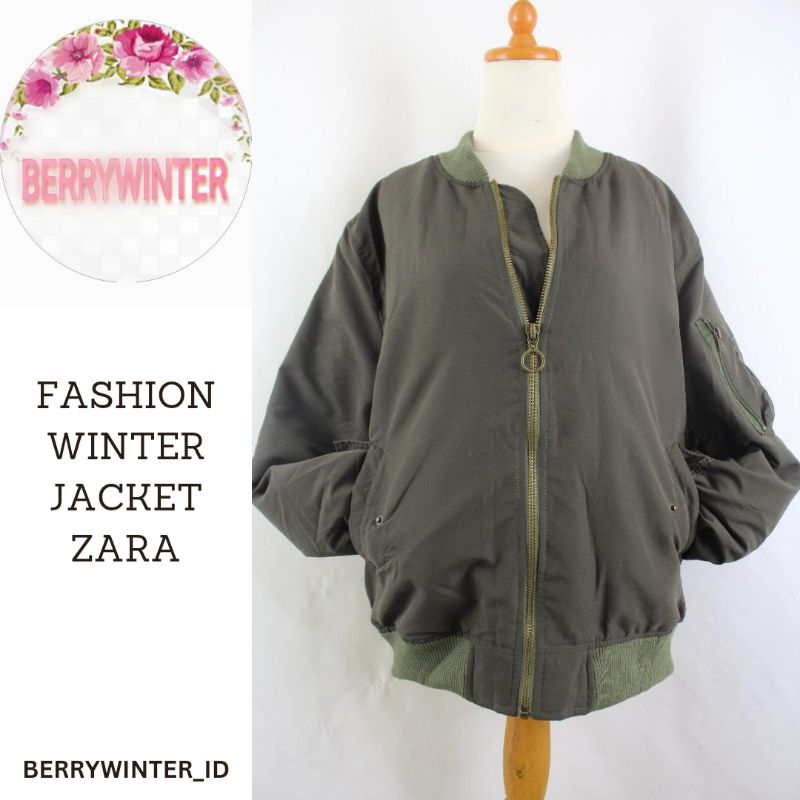 Jacket Thick Zara Jaket Zara Winter Musim Dingin