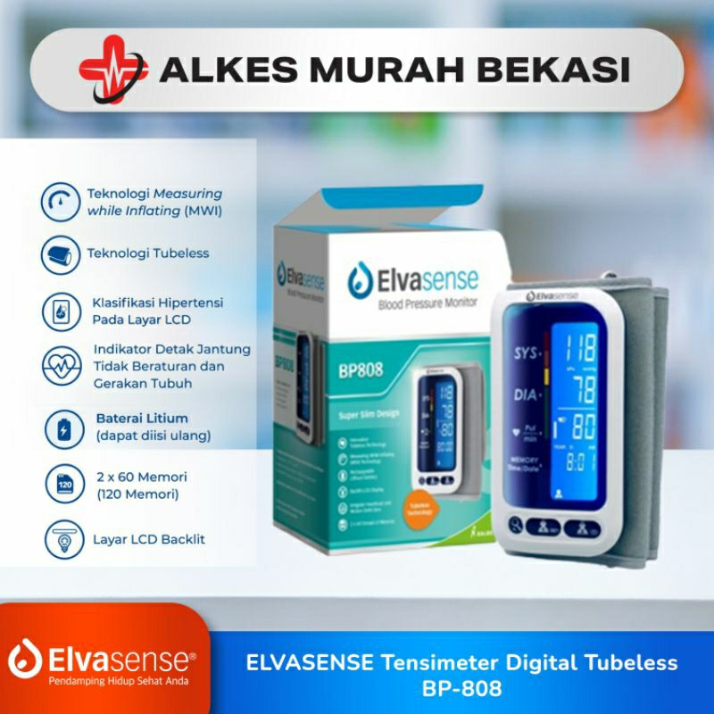 ELVASENSE TENSIMETER DIGITAL TUBELESS BP-808