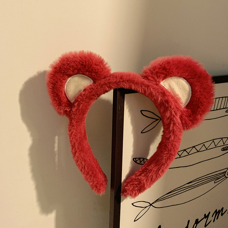 BANDO RAMBUT LUCU WANITA BENDO CUTE EAR HEADBAND TELINGA BERUANG HAIRBAND BULU FURRY KOREA