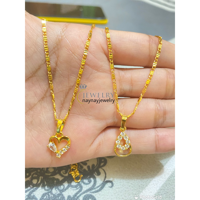 Kalung Tempe Lapis emas 24k