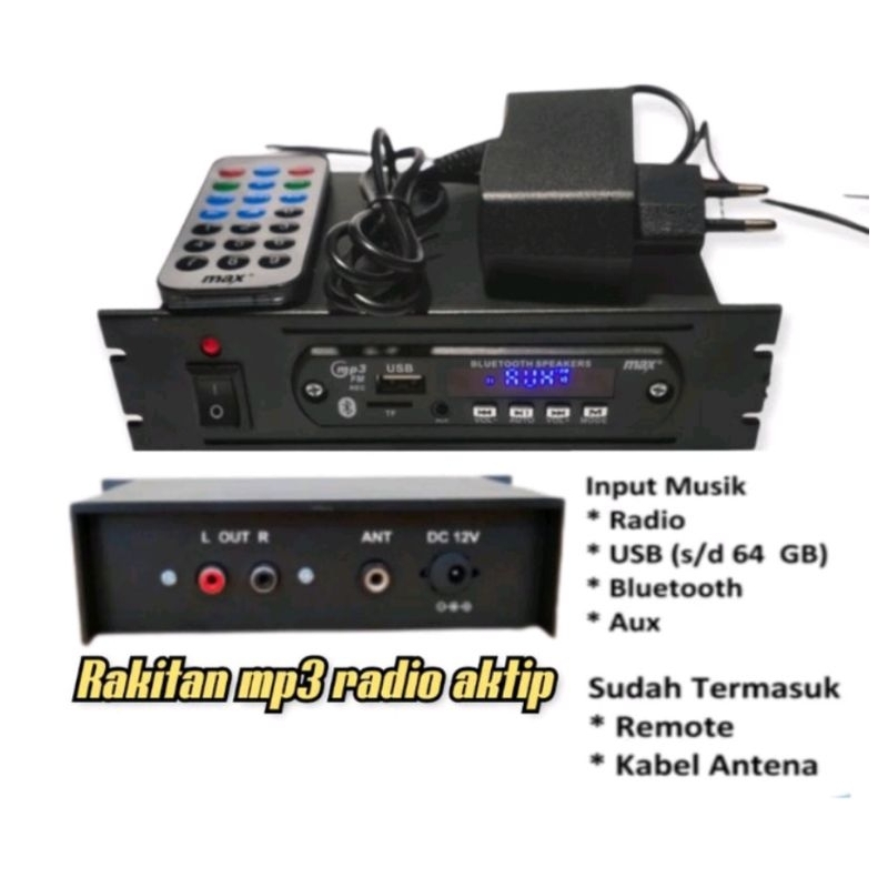 RAKITAN MP3/MP4 RADIO BLUETHOOTH USB /MP3 Bluetooth Radio USB  12 Volt /Rakitan Mp3 USB FM Bluetooth