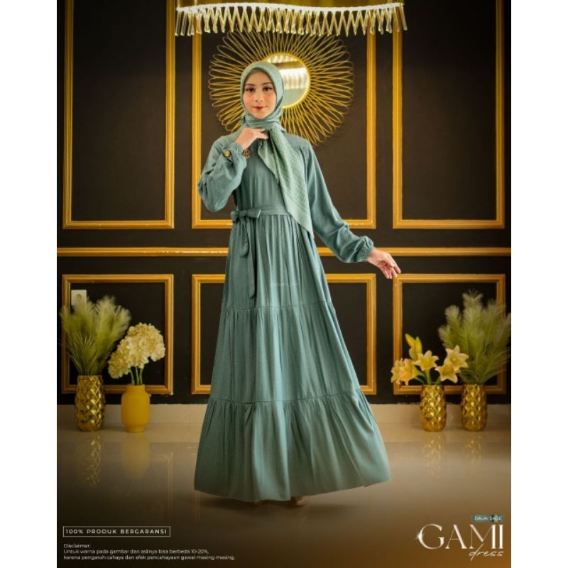 DRESS MUSLIM GAMIS LEBARAN GAMI DRESS BY PUAN INDONESIA ORI FASHION MUSLIMAH WANITA PREMIUM