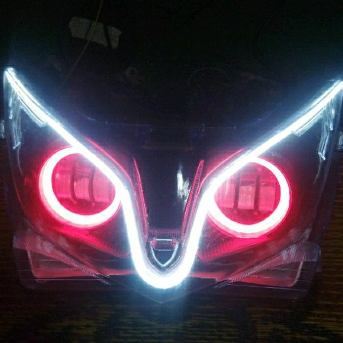 REFLEKTOR DAYMAKER LED 3LENSA PLUS ALIS VARIO 125 OLD TINGGAL PASANG